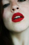 Red lipstick