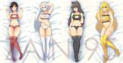 RWBY Members Cat Keyhole Bra Dakimakura (Zain-95)