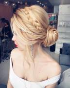 Braided Blonde Up-Do