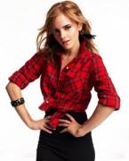 Emma Watson in harlot red