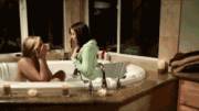 In the bath