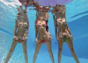 Under water