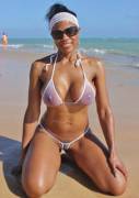 Cutey at the beach.
