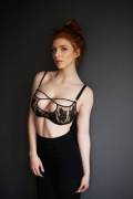 Redhead in a bra