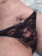 My new crotchless lace panties...