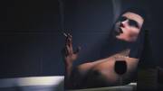 Elizabeth relaxing in a Bathtub