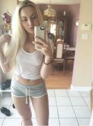 Blonde Teen Short Shorts