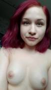 Cute Topless Redhead