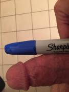 Me &amp; thick blue Sharpie