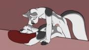 Husky Twins by Black Kitten