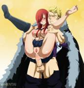 Erza joining Laxus's harem