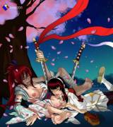 Kagura eating out Erza