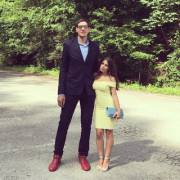 Serbian basketball player Boban Marjanovic and his wife