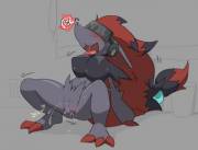 Zoroark [F] having the "true" VR experience.