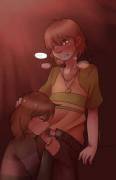 Chara x Frisk Fellatio Artist Unknown