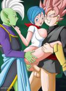 Bulma gets fucked by Zamasu and Black