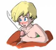 Erasa giving a handjob