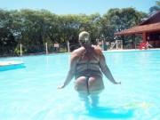 Skinniest girl in the pool