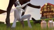 Draenei stroking a horse's cock (comandorekinsfm)