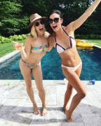 Helene Yorke and Katie Lee