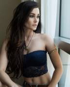 Lacy blue top