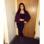 In her dorm