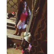 Pink top and mario