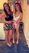 Two party girls