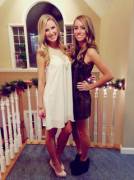 Blonde &amp; Brunette at Christmas