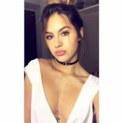 Lips, Cleavage, Choker