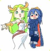 Sudden Size Comparison [Lucina, Palutena]