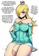 Peach and Rosalina are horny