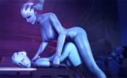 Mass Effect, Liara pounding an Asari