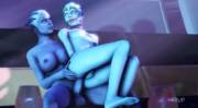 Mass Effect, Liara making an Asari ride her