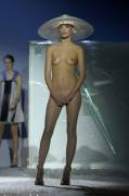 Naked on runway