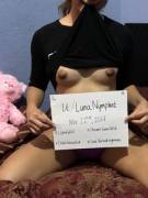 Here’s my Verification post, please enjoy! [F]