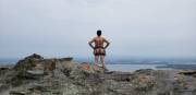 Probably the first nude ascent of the Pinnacle