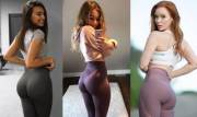 The Top M'd girls from the last 3 weeks of Girls in Yogapants