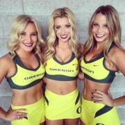 Big boobed blonde cheerleaders