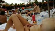By the pool