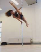 dancer with pole