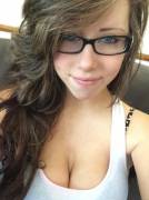 cute chick in glasses