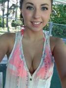 Showing some cleavage