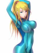 Samus in her zero suit