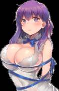 Transparent pic of Sakura in Hestia's dress!