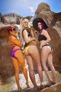 Starfire, Terra, Raven (Teen Titans)