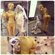 C-3PO &amp; R2-D2 by Oniksiya Sofinikum &amp; Adamae [Collage]