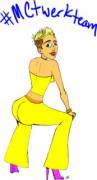 Twerk Miley Twerk (first post/2d animation)