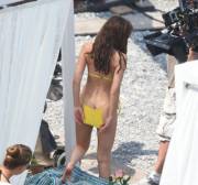 Dakota Johnson on movie set