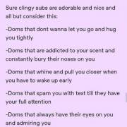 Clingy Doms ❤️